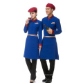 High collar hotel uniform restaurant uniforms for waiter/waitress